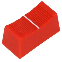 Faderknopf für 4mm Schiebepotentiometer, 23x11x11mm, rot