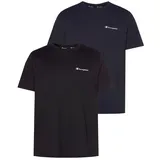 Champion T-Shirt Packung, 2er-Pack, Gr. S, marine, schwarz, , 27980961-S