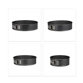 Relaxdays Springformen-Set Ø 18,0/24,0/26,0/28,0 cm, 1 Set