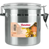 Metaltex Vorratsdose rund silber 11,8 cm 1 l