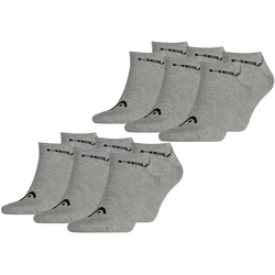 HEAD Herren Damen Unisex Sneaker Basic Sport Socken - 6er 9er 12er Multipack in 35-38 6er Pack