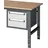 Rau Unterbauschrank Stahl H39,5xB49,T60 cm anthrazitgrau/lichtgrau 2 Schubladen Einfachauszug