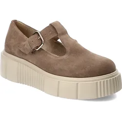 Braune Halbschuhe Armodo Plateauschuhe, 39