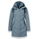District Wintermantel Zodiac (mit Kapuze, warm, wasserabweisend) mineralblau Damen blau 40