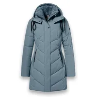 District Wintermantel Zodiac (mit Kapuze, warm, wasserabweisend) mineralblau Damen blau 40