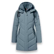 District Wintermantel Zodiac (mit Kapuze, warm, wasserabweisend) mineralblau Damen blau 40