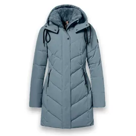 District Wintermantel Zodiac (mit Kapuze, warm, wasserabweisend) mineralblau Damen blau 40