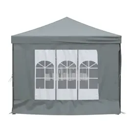 vidaXL Partyzelt Faltbar mit Seitenwänden Anthrazit 3 x 6 m