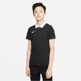 Fußball Poloshirt kurzarm black/white white L 147-158 cm