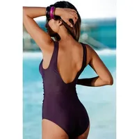 LASCANA Badeanzug Damen aubergine Gr.50 Cup F