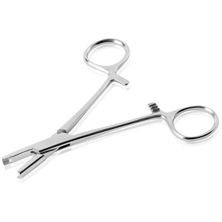 Taffstyle® Edelstahl Dermal Anchor Piercing Zange - Silber / Kugel: 4mm