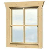 SKANHOLZ Einzelfenster für Gartenhaus 57,5 x 70,5 cm Beige