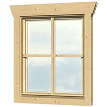 SKANHOLZ Einzelfenster für Gartenhaus 57,5 x 70,5 cm Beige