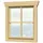 SKANHOLZ Einzelfenster für Gartenhaus 57,5 x 70,5 cm Beige