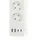 Nedis SmartLife Power Strip - / Hybrid (CEE 7/7) / USB A 3680 W m White