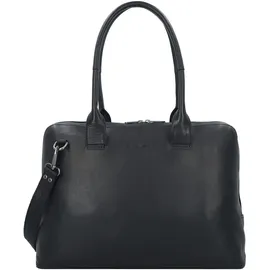 Plevier Canton Schultertasche Leder Black