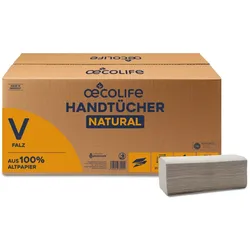 Handtücher Natural V-Falz