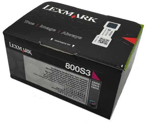 Lexmark Original Toner 80C0S30 | 800S3 Farbe: Magenta ca. 2.000 Seiten für CX 310 | 410 | 510  Serien