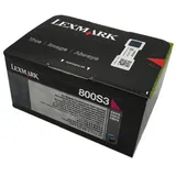 Lexmark Original Toner 80C0S30 | 800S3 Farbe: Magenta ca. 2.000 Seiten für CX 310 | 410 | 510  Serien