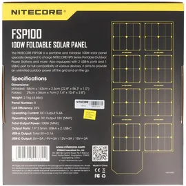 Nitecore FSP100 monokristallin 100 W