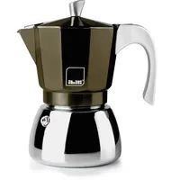 Ibili Elba Coffee 3 Tassen, 150 ml, Aluminiumguss, Edelstahlboden,