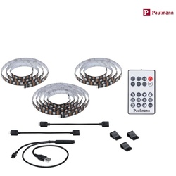 Paulmann LED Strip 75 Zoll, 3,1m, 5W, dimmbar, schwarz, farbwechsel RGB PAUL-78882