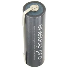 Panasonic eneloop Pro Mignon Akku BK-3HCCE NiMH 1,2Volt 2500mAh mit Lötfahne U