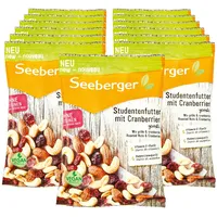 Seeberger Studentenfutter mit Cranberries geröstet 125 g, 13er Pack