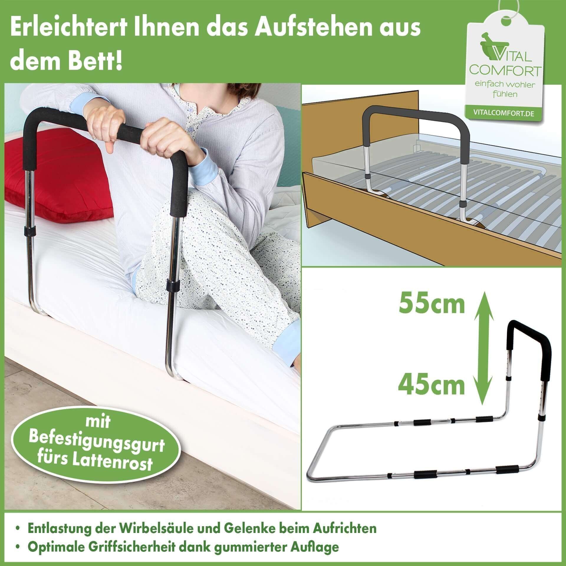 Vital Comfort Unterstützungs-Bettgriff erleichtert das Aufstehen aus dem Bett 1 St