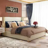 Xlmoebel Schlafzimmer-Set Neu Luxus Schlafzimmer Bettwäsche Set, bestehend aus 3 Teilen, (3-tlg., 3tlg.Schlafzimmer Set (Bett + 2x Nachttisch), Hergestellt in Europa weiß