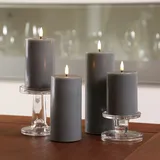 Deluxe Homeart LED Kerzenset MIA Echtwachs 4 Größen mit Batterien Fernb.