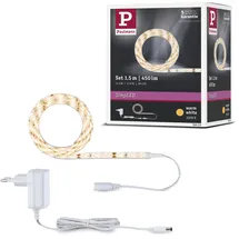 Paulmann SimpLED Stripe Set 1,5 m Warmweiß 5W 230/12V DC Weiß Metall Kunststoff