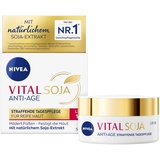 NIVEA VITAL Soja Anti-Age Straffende Tagespflege LSF 15, straffende Gesichtspflege für reife Haut mit natürlichem Soja-Extrakt, Tagescreme mit LSF gegen Pigmentflecken (50 ml)