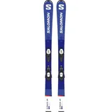 SALOMON Kinder All-Mountain Ski L S/RACE Jr S + C5, Race Blue/White/, 120