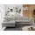 MKS Meble Ecksofa Sofa Grau, Wohnlandschaft L-Form mit Schlaffunktion und Bettkasten, Schlafsofa mit Bettkasten, Sofa mit Einstellbare Kopfstützen, Peter L ... - Hellgrau