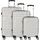 BENCH Seattle Koffer-Set 3-tlg. silber/ABS