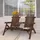 Outsunny Gartenbank 156 x 103 x 88 cm Braun
