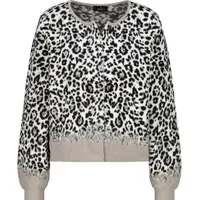 Monari Strickjacke mit angesagtem Leopardenmuster - (46)