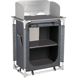 BO-CAMP Camping Reise Küche Moraine Küchen Box Falt Schrank Tisch Windschutz Alu