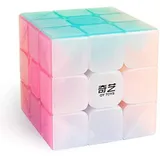 D-FantiX Schillernde Zauberwürfel 3x3, QY Toys Warrior W 3x3 Speed Cube Jelly Cube 3x3x3 Magic Cube Puzzles Transparente Pastellfarben