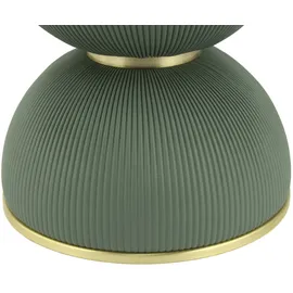 Kayoom Beistelltisch "Jokai 225, Eisengestell, PU Stoffbezug, gesinterte Steinplatte", grün (mint, gold, weiß), B:47cm H:51cm T:47cm, 100% Eisen, 100% PU, 100% gesinterter Stein, 100% MDF, Tische, Beistelltisch, dekorativ, stilvoll, robust, Sanduhrform, PU