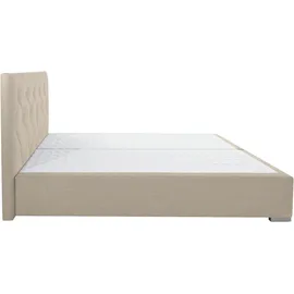 Home Affaire Boxbett HOME AFFAIRE "Tynan", beige (beige, creme), B:194cm L:210cm, Komplettbetten, Boxspringbett, wahlweise mit Bettkasten, in H2, H3 & H4 erhältilich