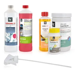 6 tlg. Probierset Reinigungsmittel & Haushaltshelfer