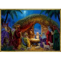 Coppenrath Verlag Wand-Adventskalender An der Weihnachtskrippe