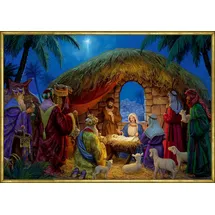 Coppenrath Verlag Wand-Adventskalender An der Weihnachtskrippe