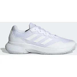 adidas Herren Gamecourt 2.0 Tennis Shoes, FTWR White/FTWR White/Matte Silver, 46 EU - 46 EU
