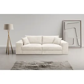 werk2 Big-Sofa WERK2 "Rozzana Mega Sofa mit viel Platz, aktuelle Bezüge. Breite 246cm", beige (natur), B:246cm H:82cm T:105cm, 100% Polyester, Sofas, Big-Sofa, mit losen Rückenkissen, gemütlich, in Cord, Breitcord und Plüsch Bezug