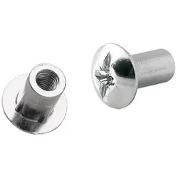 Hülsenmutter, M6 mit Rille - 31 mm