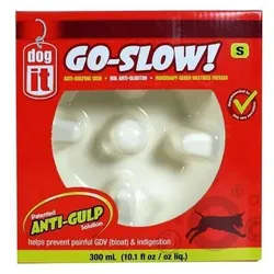 DOGIT Go-Slow Anti-Schling-Napf Weiss 300 ml