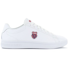 K-Swiss Herren Court Shield Sneaker, White/Corporate, 43 EU